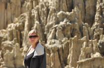 Visitando o Valle de la Luna, em La Paz, capital da Bolívia